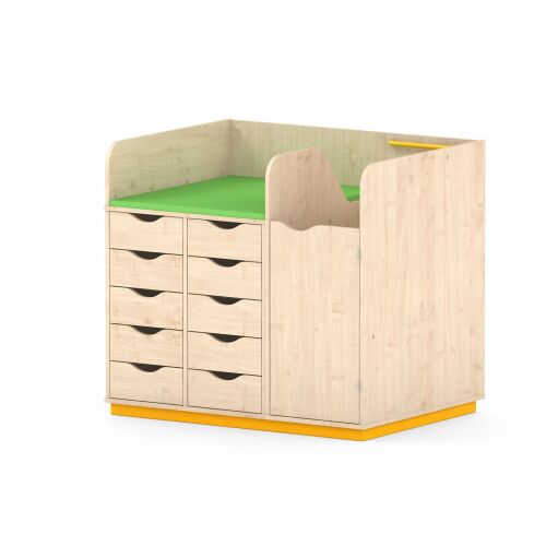 Baby Changing Units with 10 Drawers Chest - 6512603EX