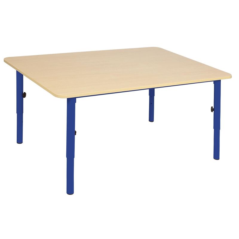 Adjustable preschool table, blue
