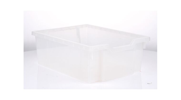 Medium Gratnells Container transparent, with beige runners - 372006MB.jpg