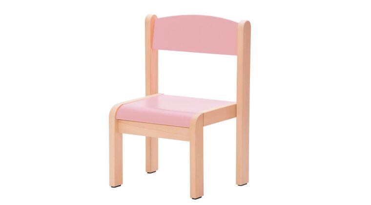 Beech chair, seat height 35 cm, pink - 6513104F.jpg