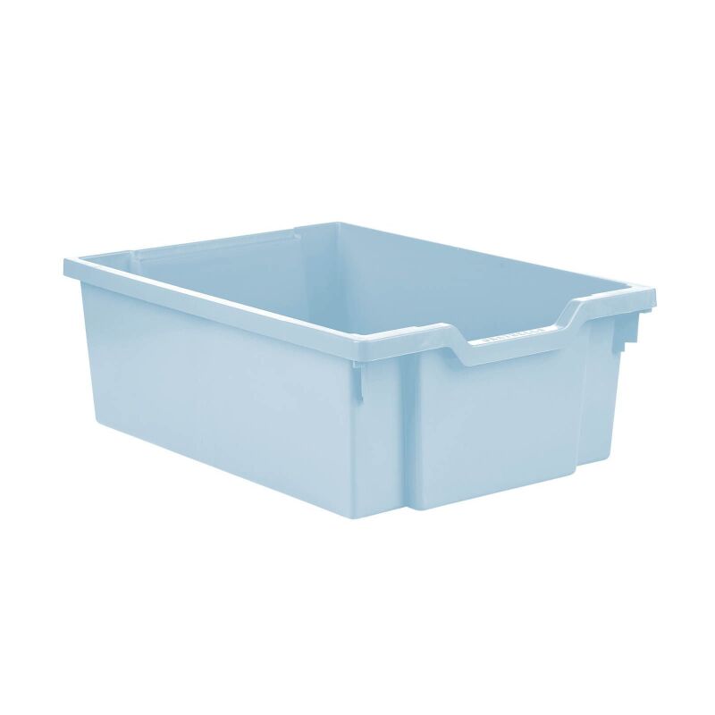 Medium container light blue, with beige runners