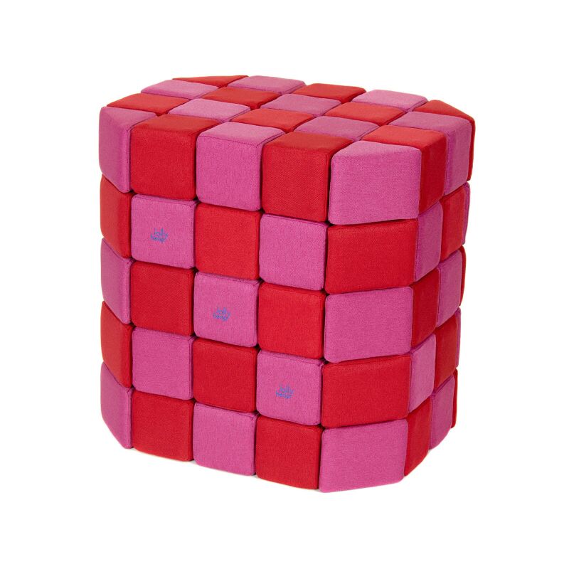 Jolly Heap magnetic blocks, red-pink