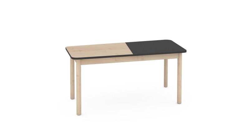 FLO Table Top, width 131 cm, anthracite-maple - 6513128.jpg