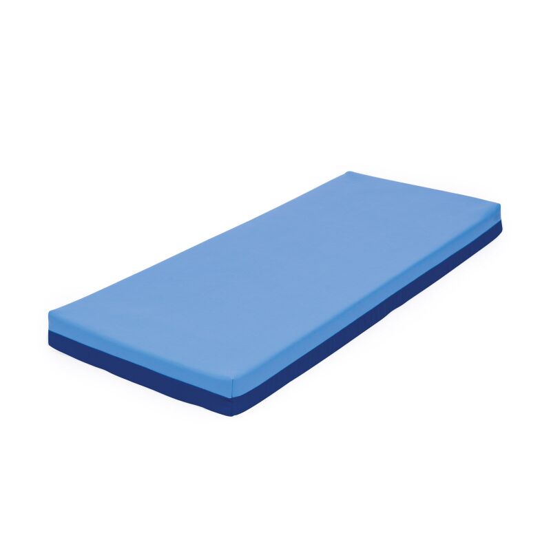 Nursery mattress, light blue/blue.