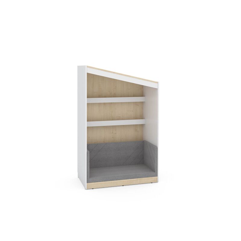 FLO Bookcase, left,white