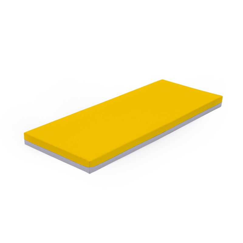 Preschool mattress, yellow - gray