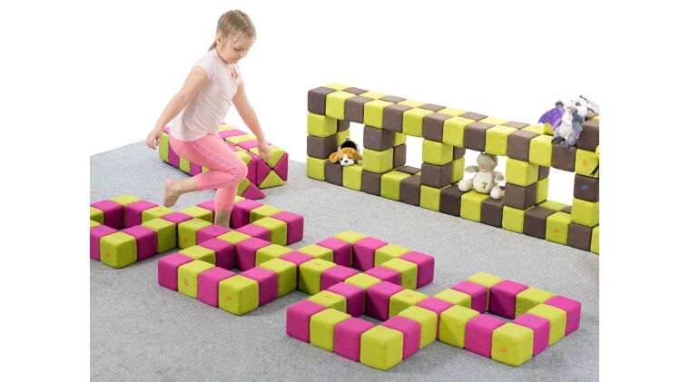 Jolly Heap magnetic blocks, gray-pink - 6306196_5.jpg