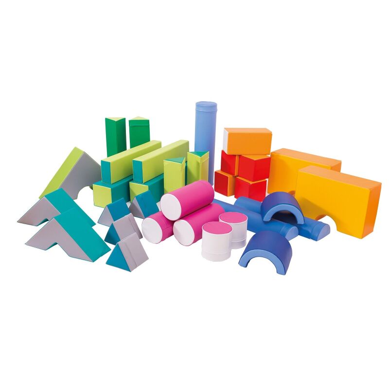 Set of small foam blocks