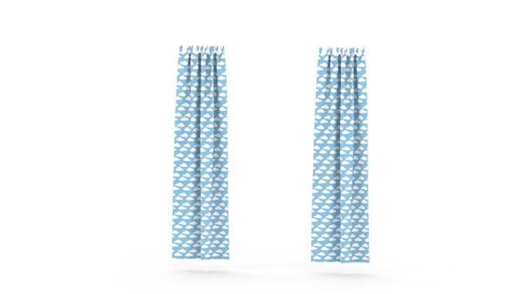 Curtains for kindergarten beds, blue - 4641663.jpg