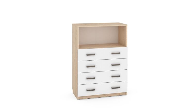 Wide Cabinet NV, 4 white drawers - 6513092.jpg