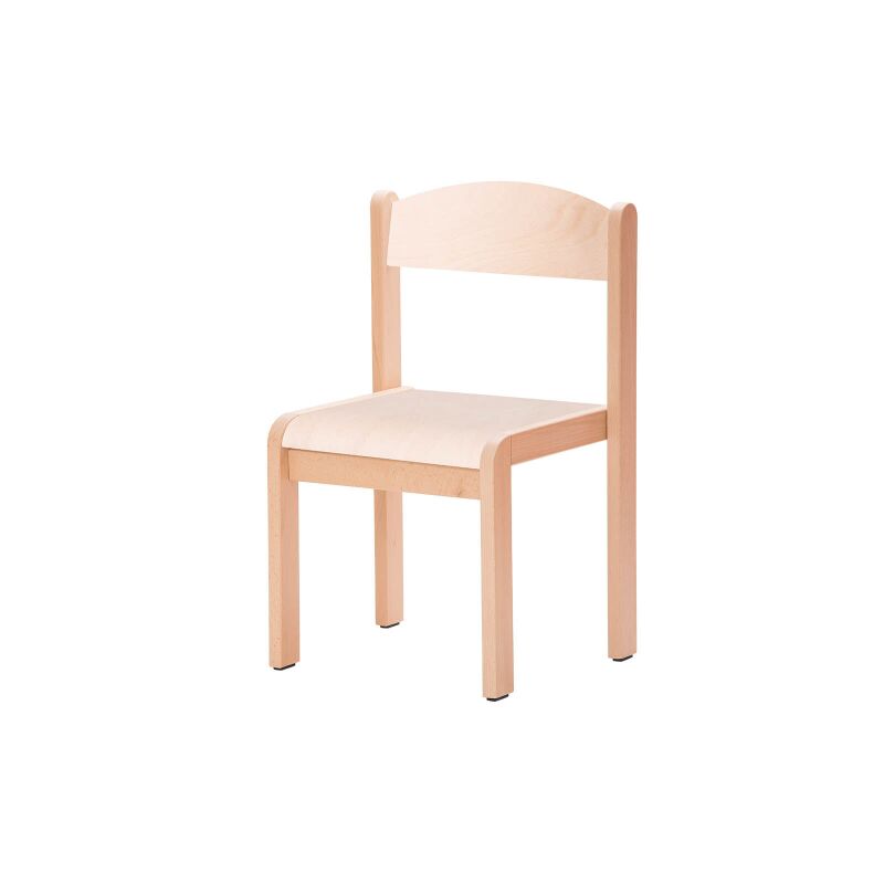 Beech chair Novum H 35 cm, natural