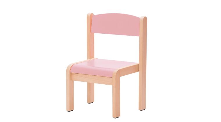 Beech chair, seat height 26 cm, pink - 6513102F.jpg