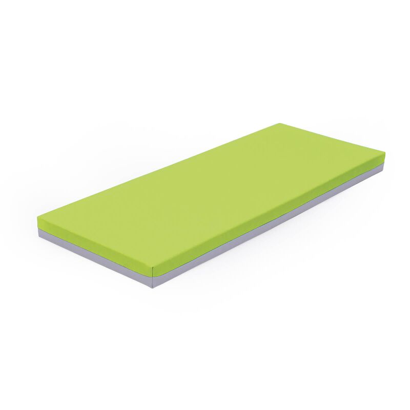 Preschool mattress, green - gray