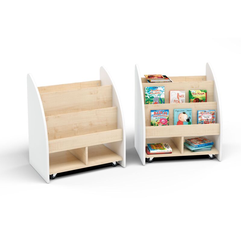 White-sided Solid Bookcase