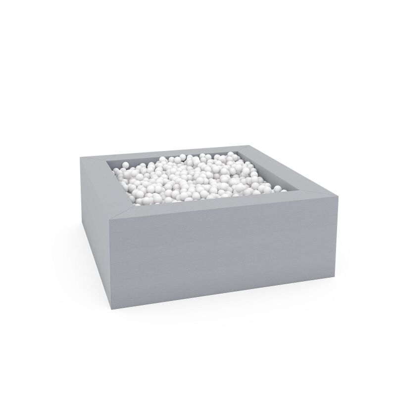 Square ball pit grey, 1,6m