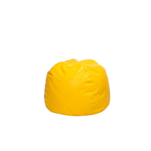 Huge pouf with granulate yellow - 4641170
