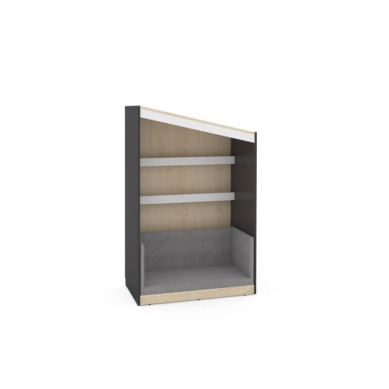 FLO Bookcase, left, anthracite