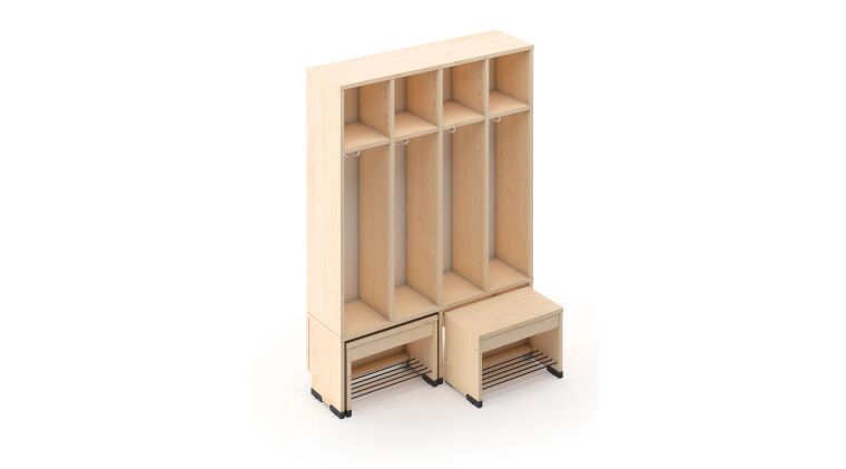 Cloakroom with a moveable seat - universal body 4,  seat height: 26cm - 6512478EX_13.jpg