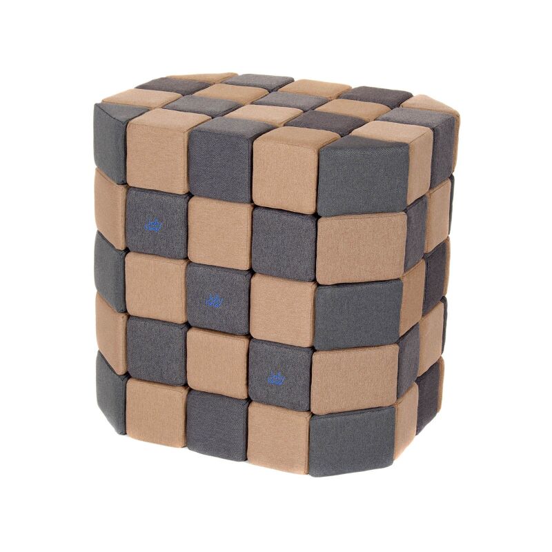 Jolly Heap magnetic blocks, beige-graphite