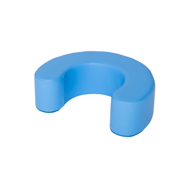 Blue crescent backrest