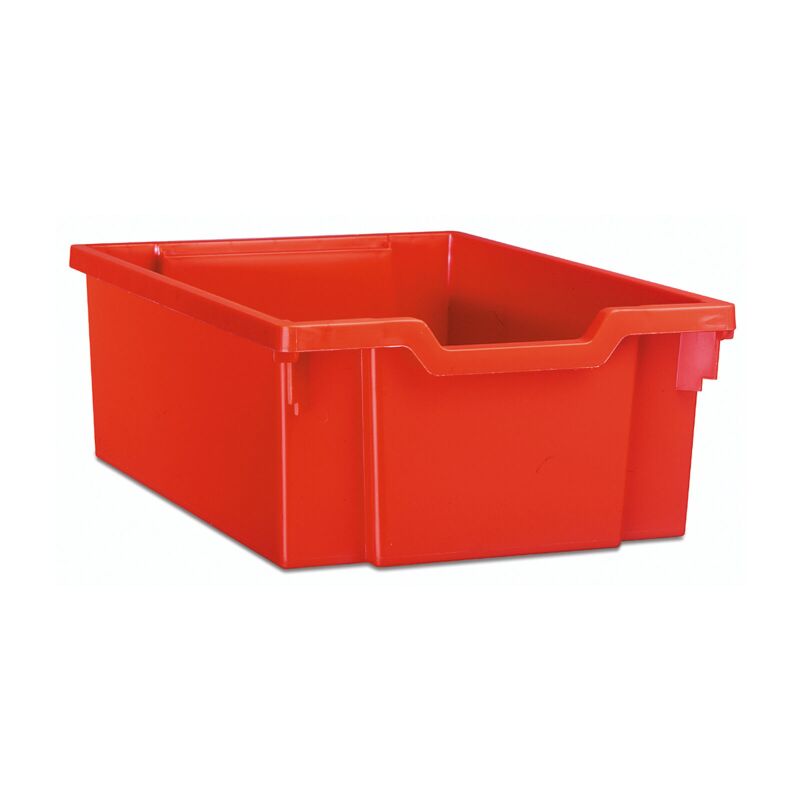 Medium container red, with beige runners