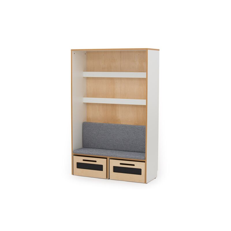 NEA Bookcase with grey mattress