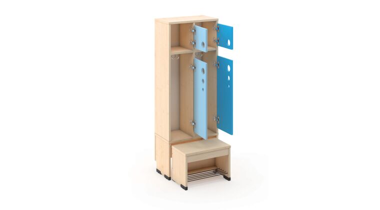 Cloakroom with a moveable seat - universal body 2, seat height: 26cm - 6512476EX_4.jpg