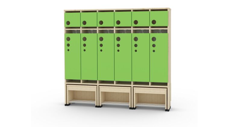 Cloakroom with a moveable seat - universal body 6, seat height:  35cm - 6512481EX_6.jpg