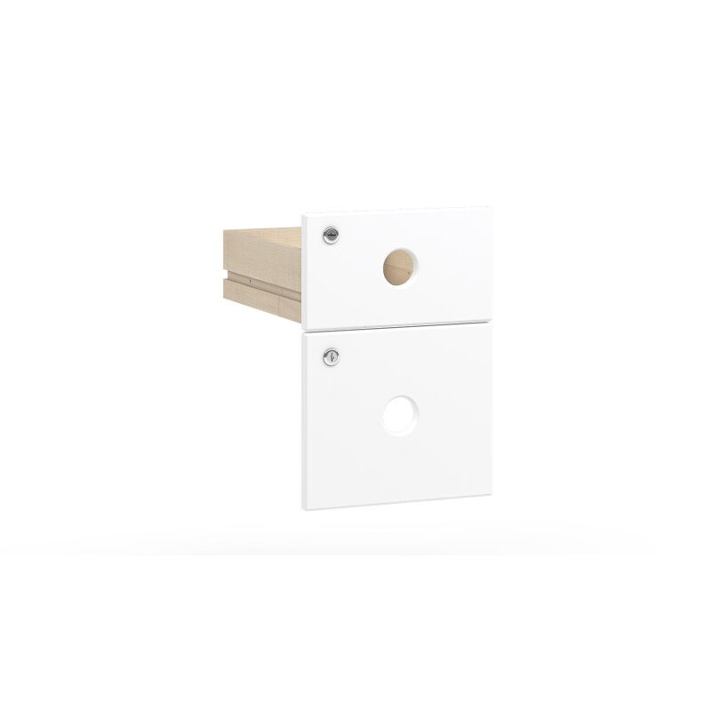 Door and drawer for Feria desk white, MDF